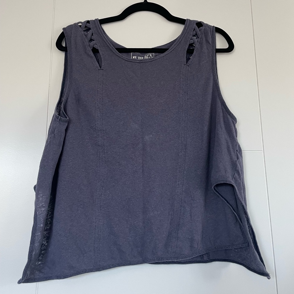 We The Free Free People Periwinkle Blue Purple Tank